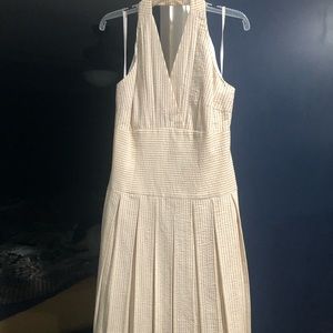 Women’s seersucker halter dress - size 12 NEW